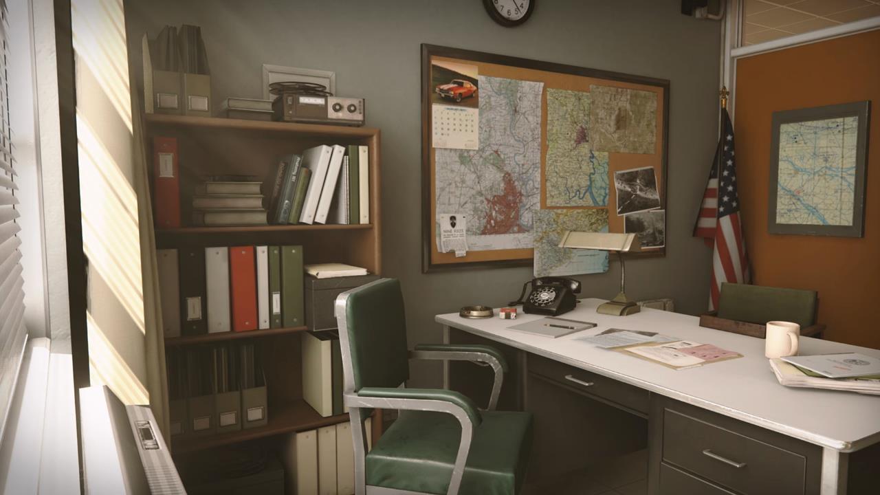 Retro Office Environment复古风格办公室会议工作场景