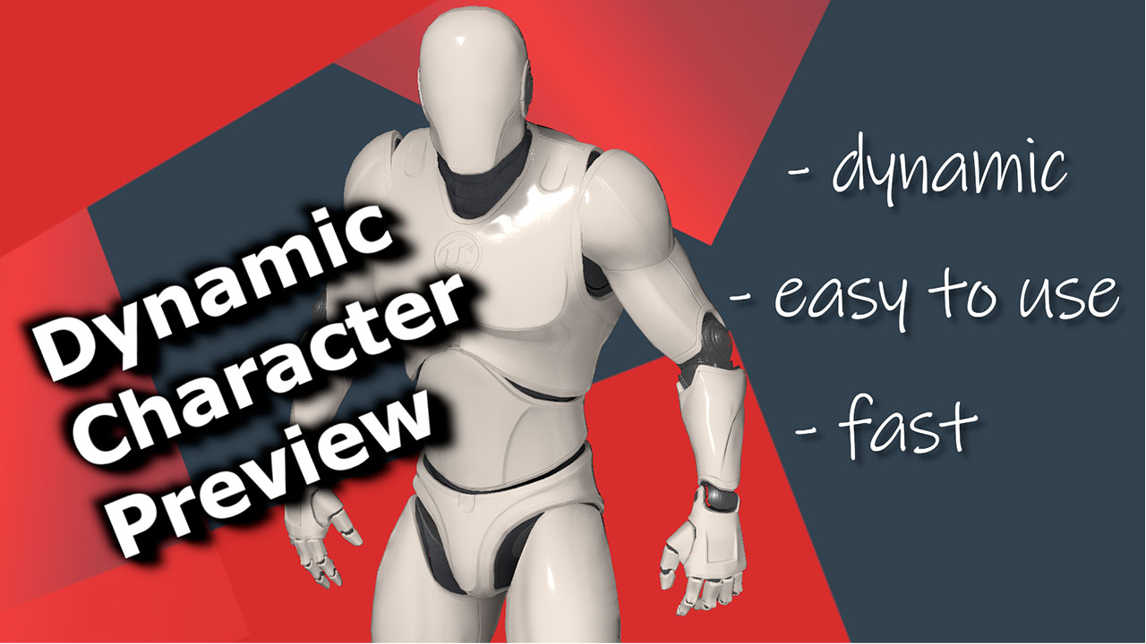 Dynamic Character Preview持枪射击系统动态人物蓝图