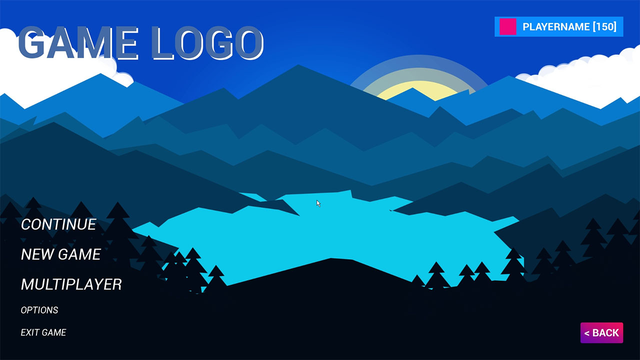 Easy Parallax Menu简易视差效果菜单蓝图