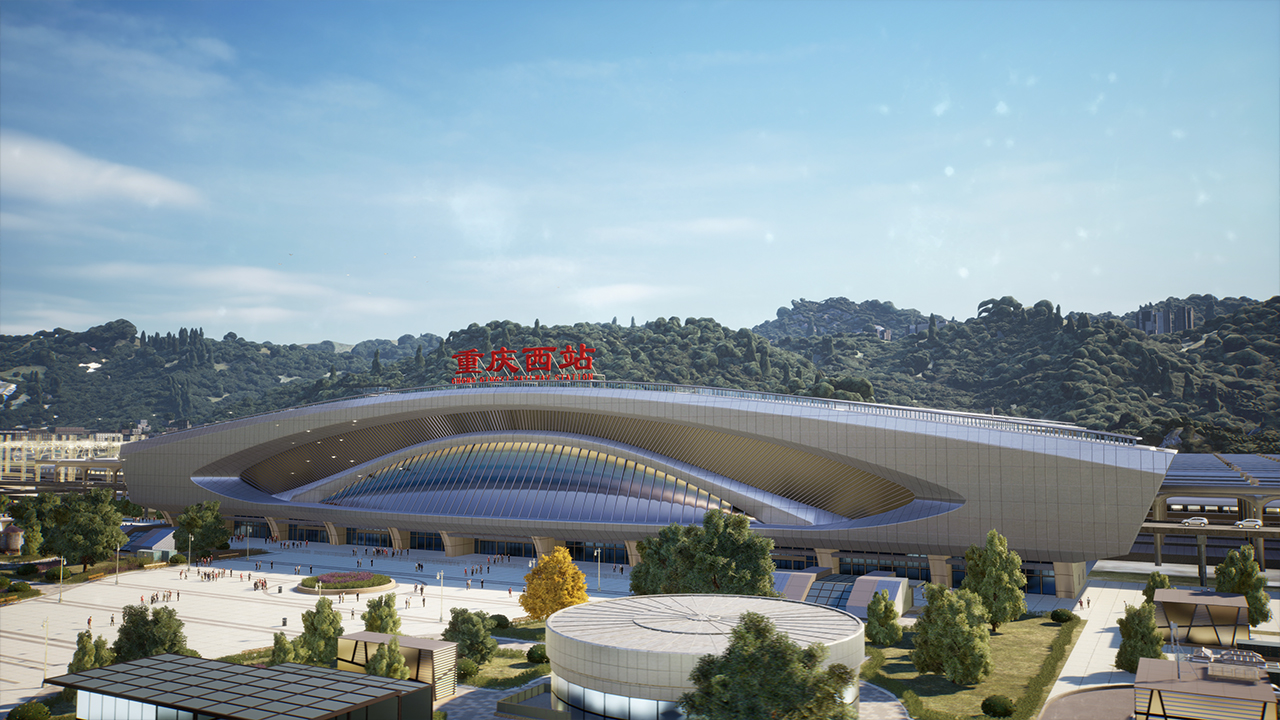 重庆某车站3D场景资产