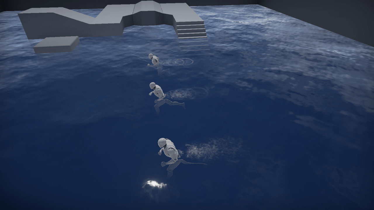 Reactive Water可交互动态水材质蓝图