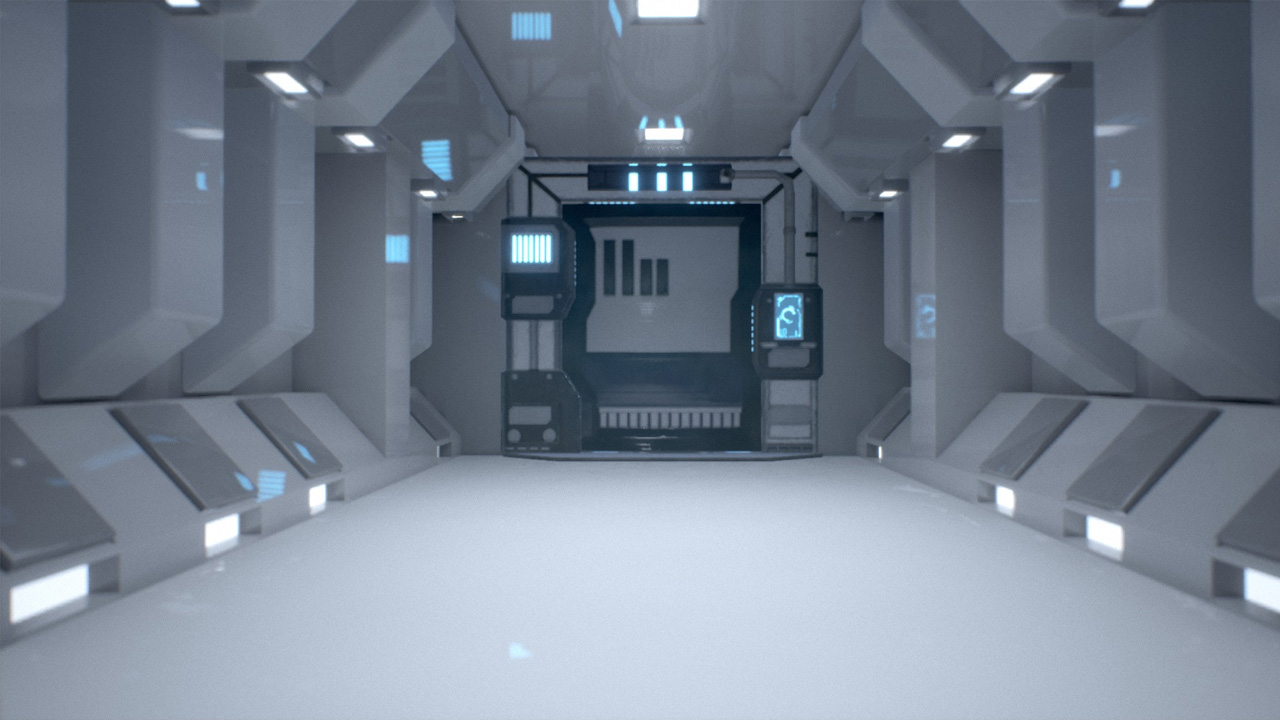 SciFi Animated Doors Pack写实科幻门电动门自动门道具资源包