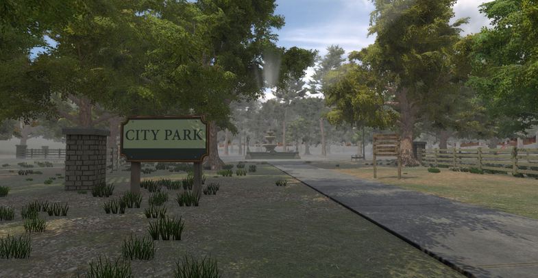 City Park Exterior Props城市公园室外道具场景包