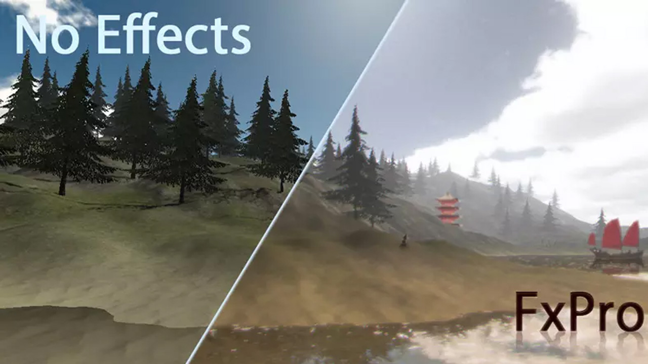 FxPro BloomDOF Mobile-Ready v2.28移动端发光特效插件