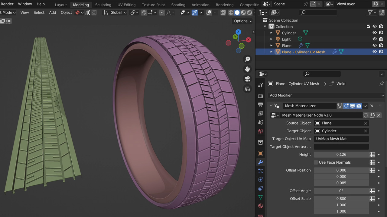 Mesh Materializer 2019.4 多边形模型投射结合插件