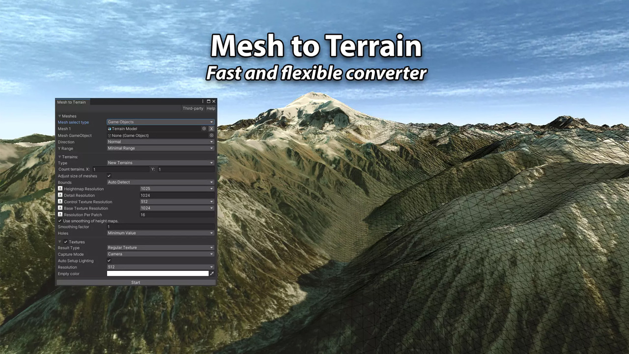 Mesh to Terrain v2.1.2网格体转地形插件