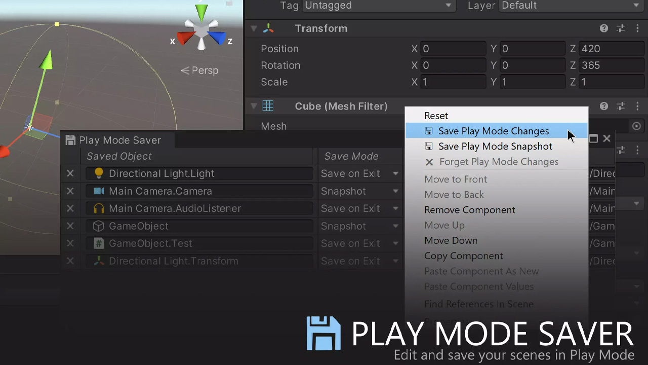 Play Mode Save v3.9.1运行时游戏数据保存工具