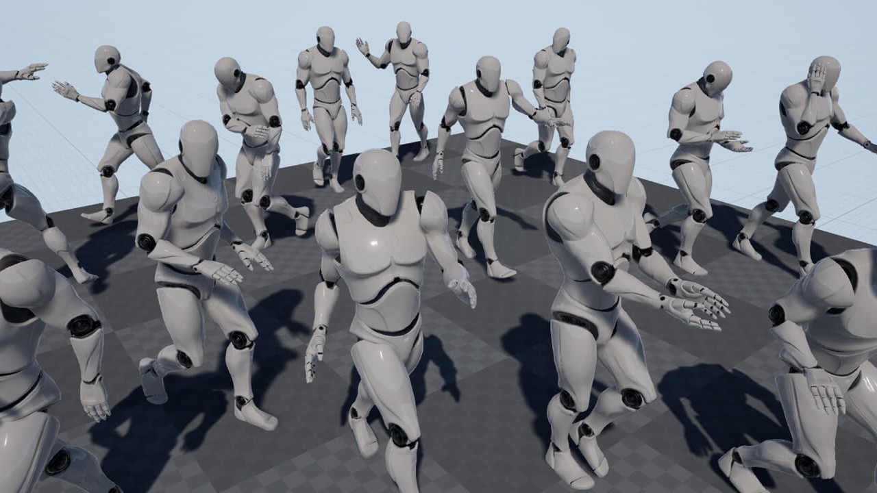 Pedestrian Walks人物行走动画包