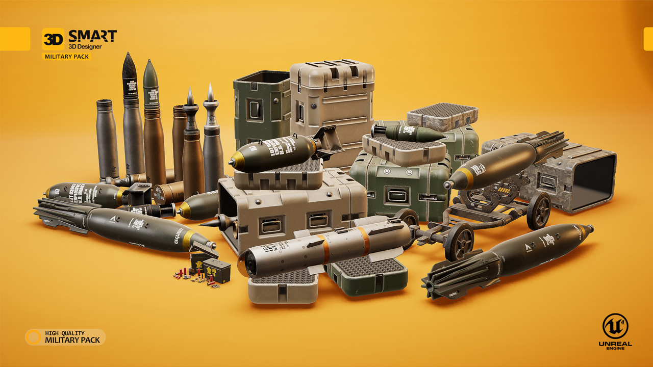 Battle_Tank_Military_Pack军事战斗坦克导弹榴弹包