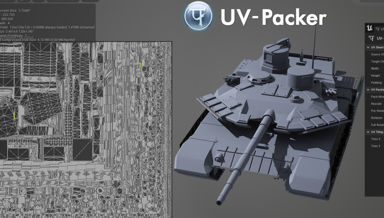 UV-Packer UV贴图自动打包工具