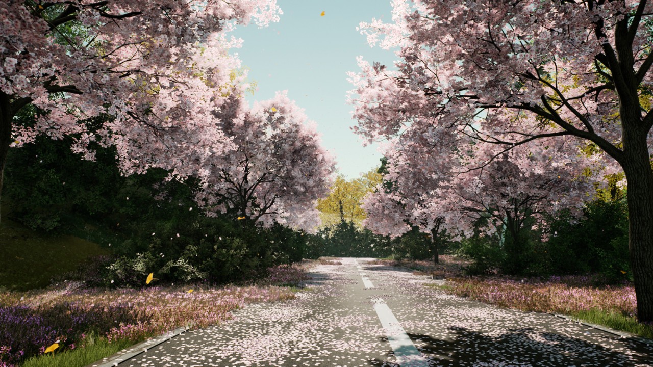 XBH TREE Vol.2行道树场景资产包