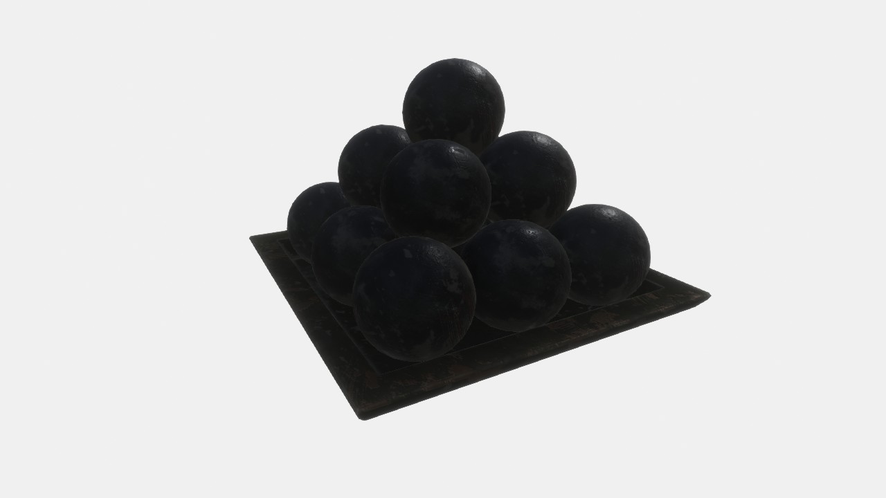 古代大炮弹药011