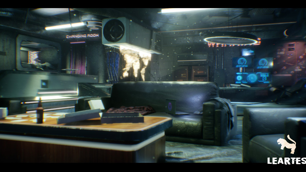 CyberPunk Sci – Fi Apartment Interior Environment Kitbash赛博朋克公寓