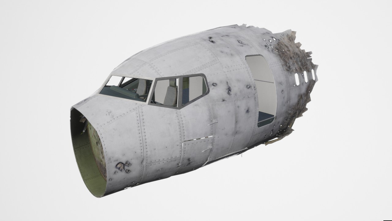 组合模型_飞机残骸001