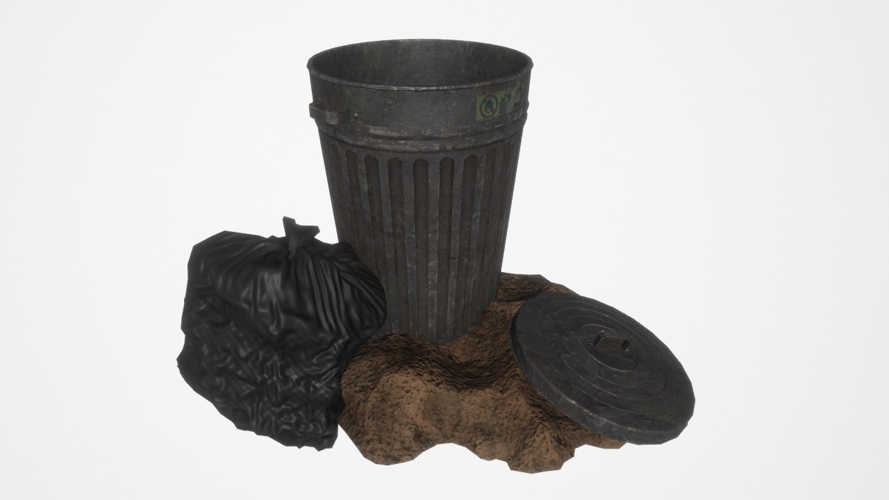 组合模型_垃圾桶002