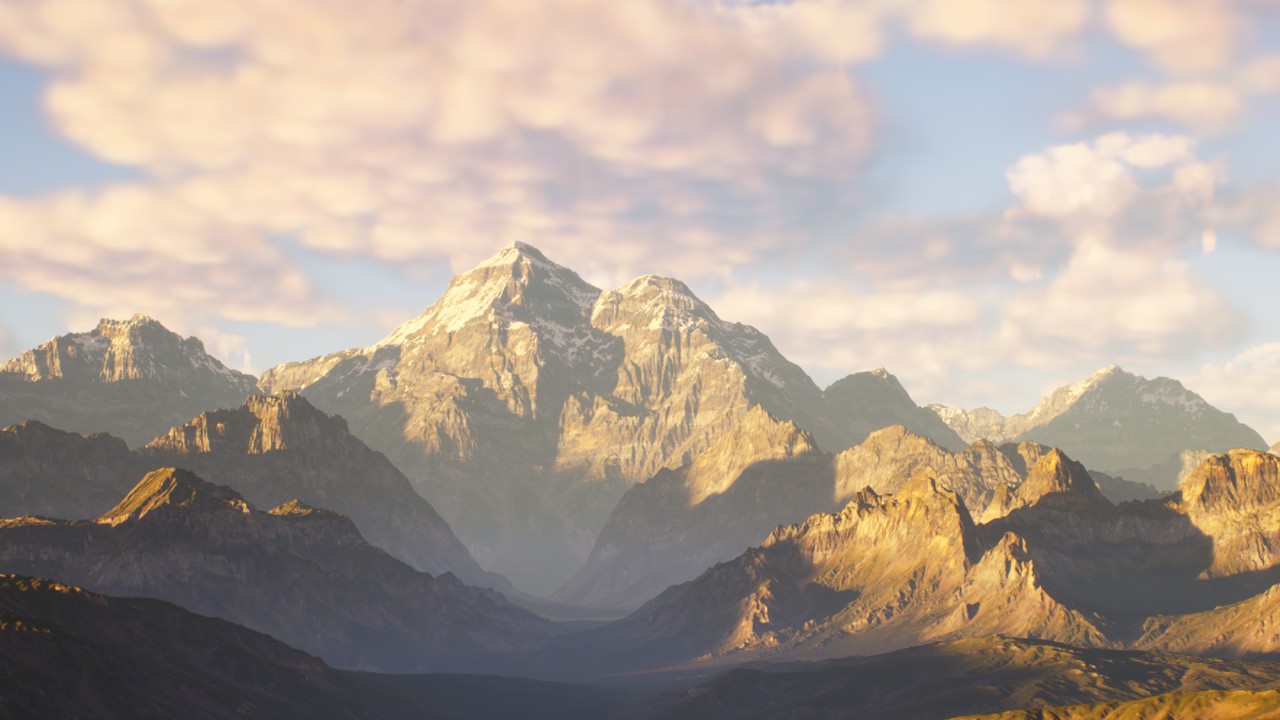 Natural Wonders – The Alps山地资产背景