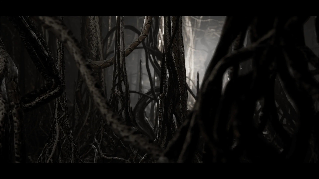 Slithering Lair枯萎蠕动线条样条线素材模型