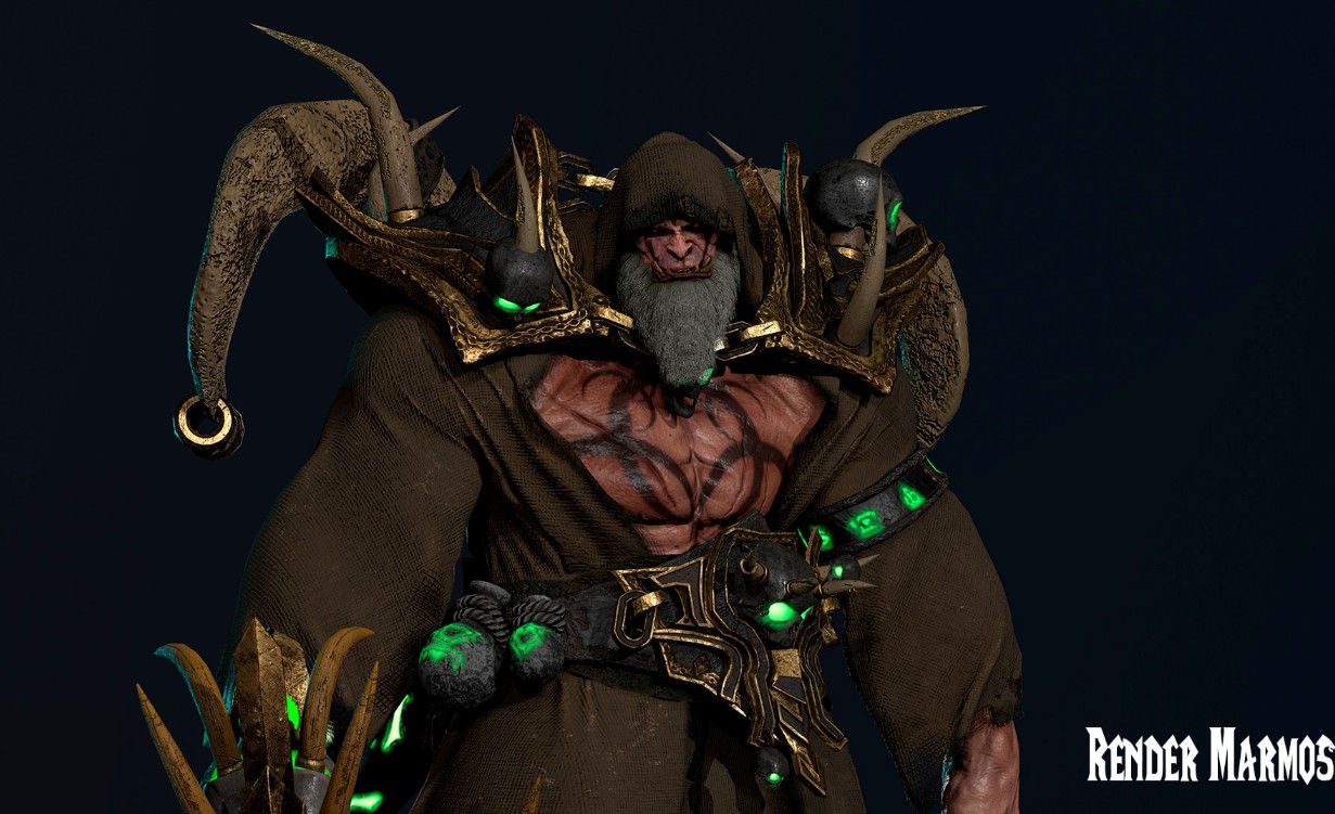 Orc Warlock (Modular)多种类的兽人模型