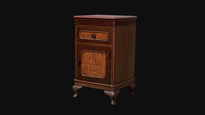 扫描资产_中式木制床头柜001