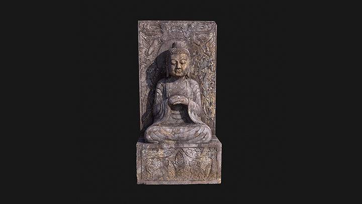 扫描资产_坐佛雕像003