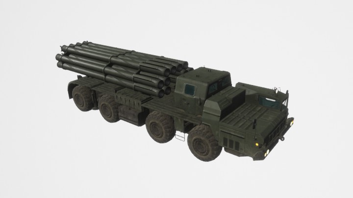 组合模型_导弹车003