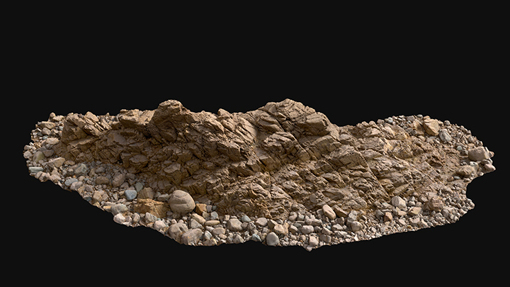 扫描资产_大型海边岩石002