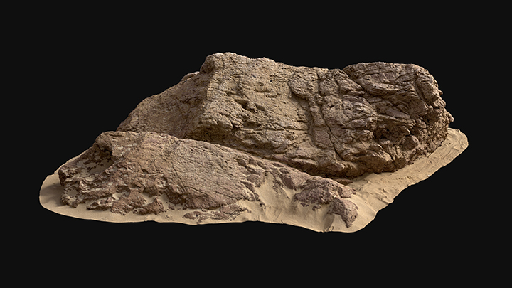 扫描资产_海滩岩块024