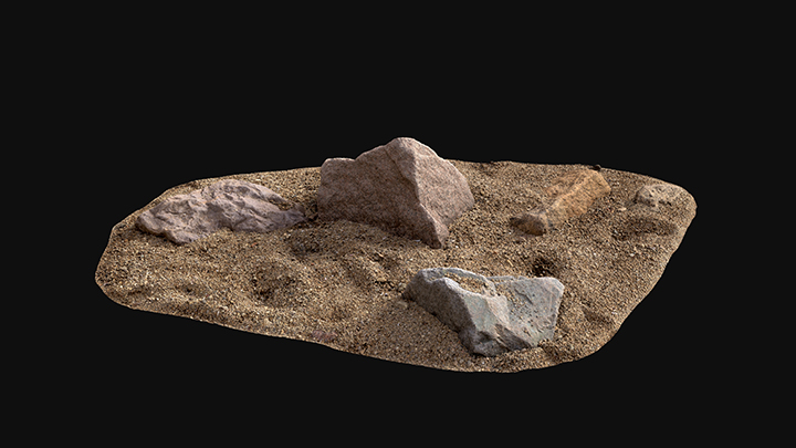 扫描资产_河谷砂砾石块001