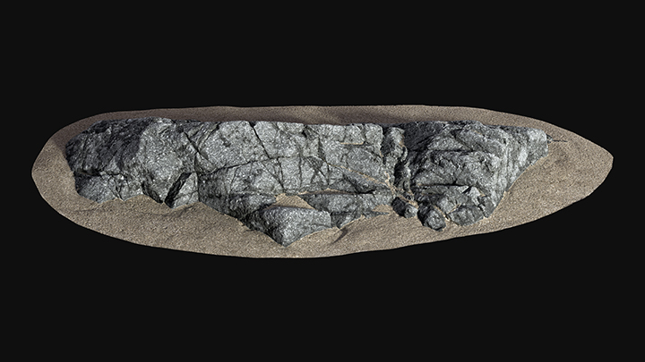 扫描资产_沙滩岩石006