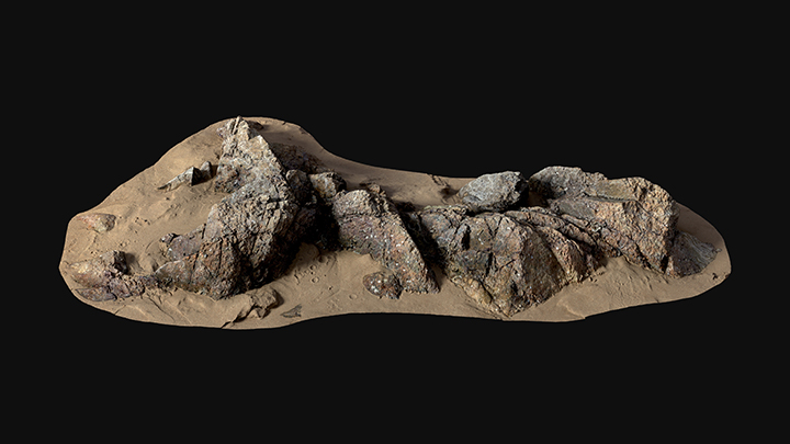 扫描资产_沙滩岩石010