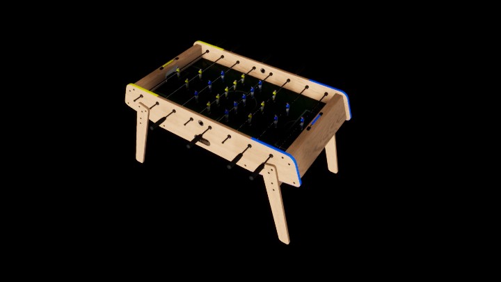 组合模型_足球游戏桌001