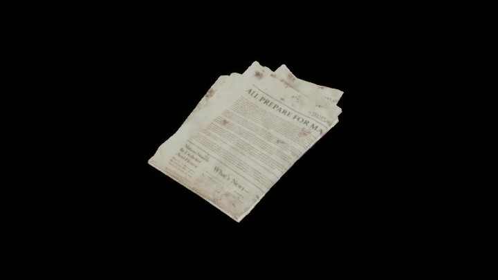 模型资源_报纸001