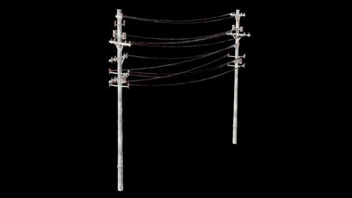 UE项目资源_电线杆001
