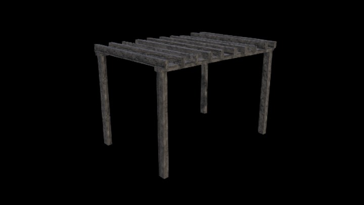 UE项目资源_木制凉亭004