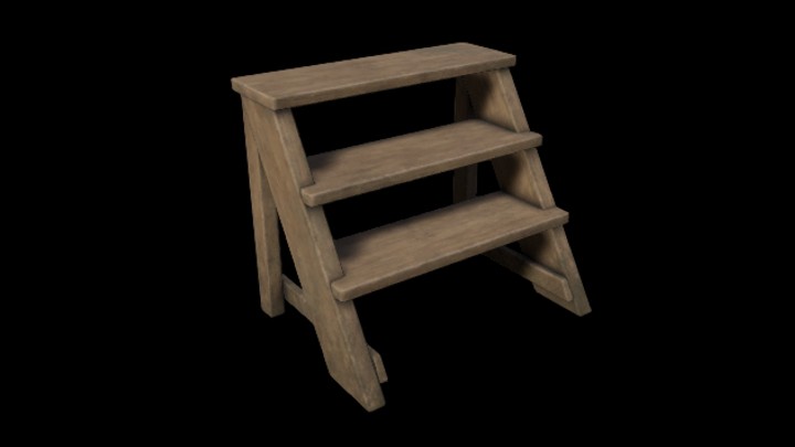 UE项目资源_木梯001