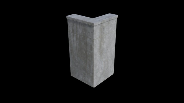 UE项目资源_混凝土墙004