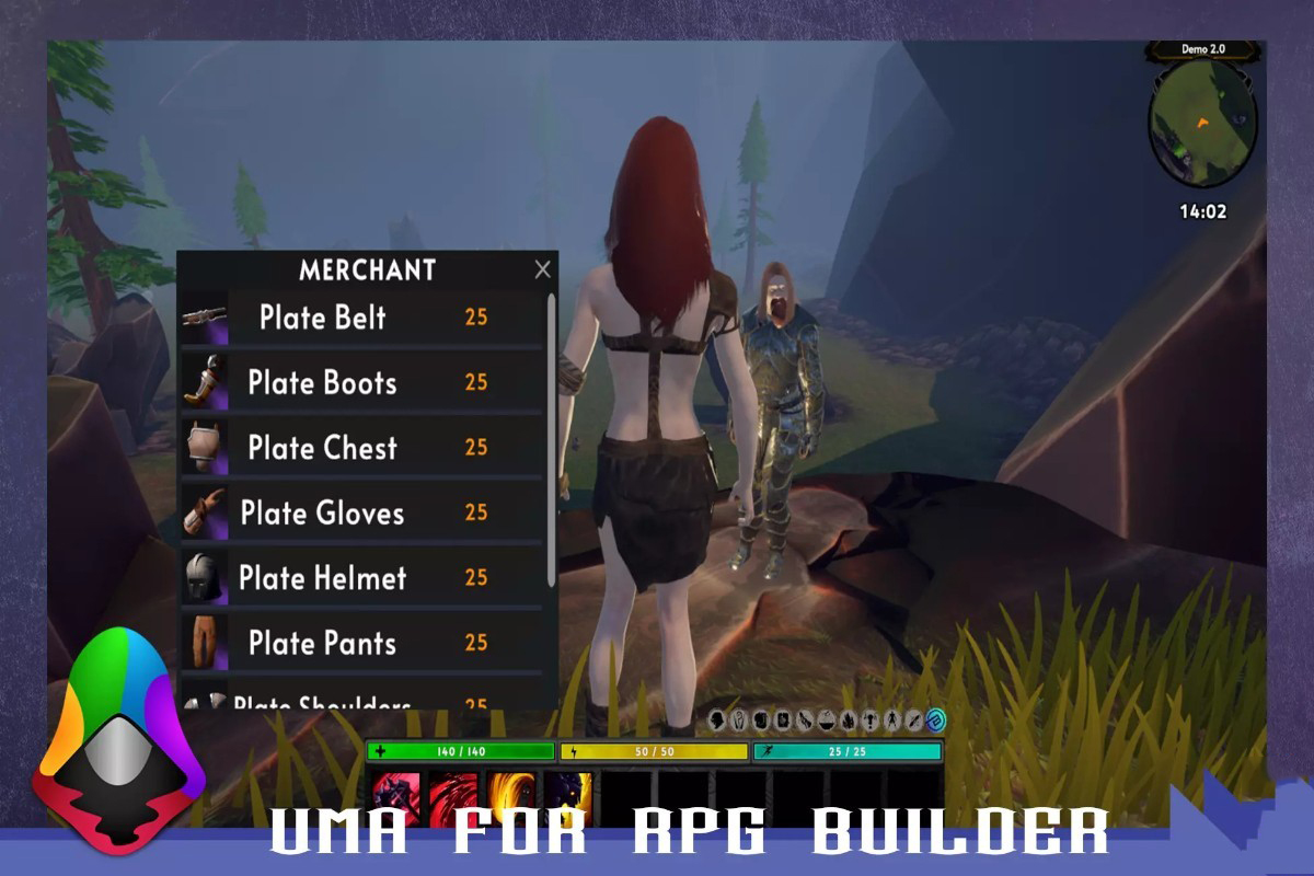 UMA for RPG Builder v2.0.3游戏角色定制系统