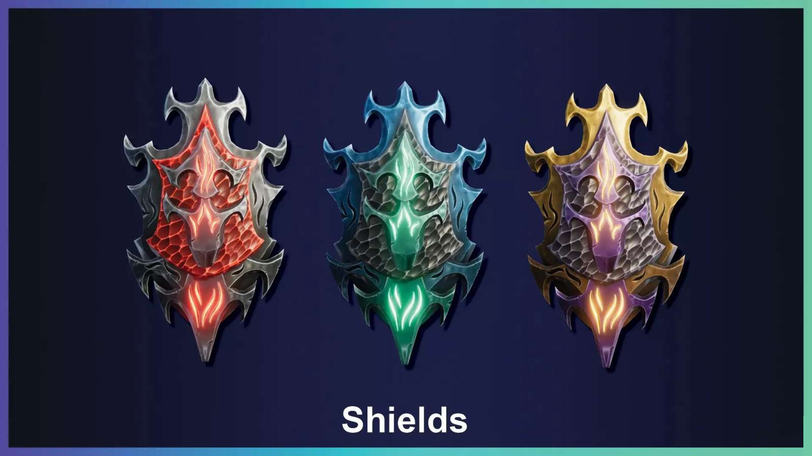 Stylized Daggers + Muskets & Pistols + Shields + Claws & Gauntlets中世纪手绘武器资源包