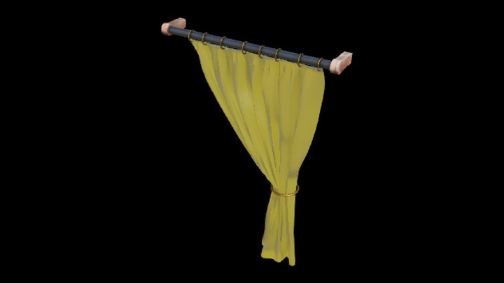 UE项目资源_窗帘075