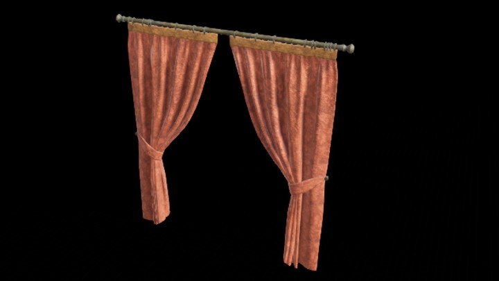 UE项目资源_窗帘077