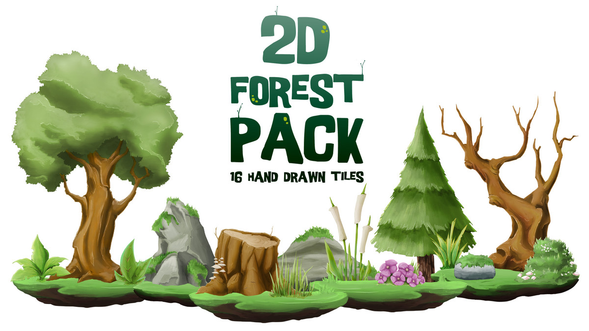 2D Forest Pack 2D 森林素材资源包