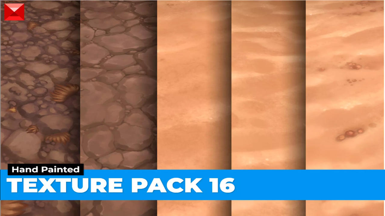 Sand Dirt Texture Pack 16 Hand Painted v1.0手绘纹理