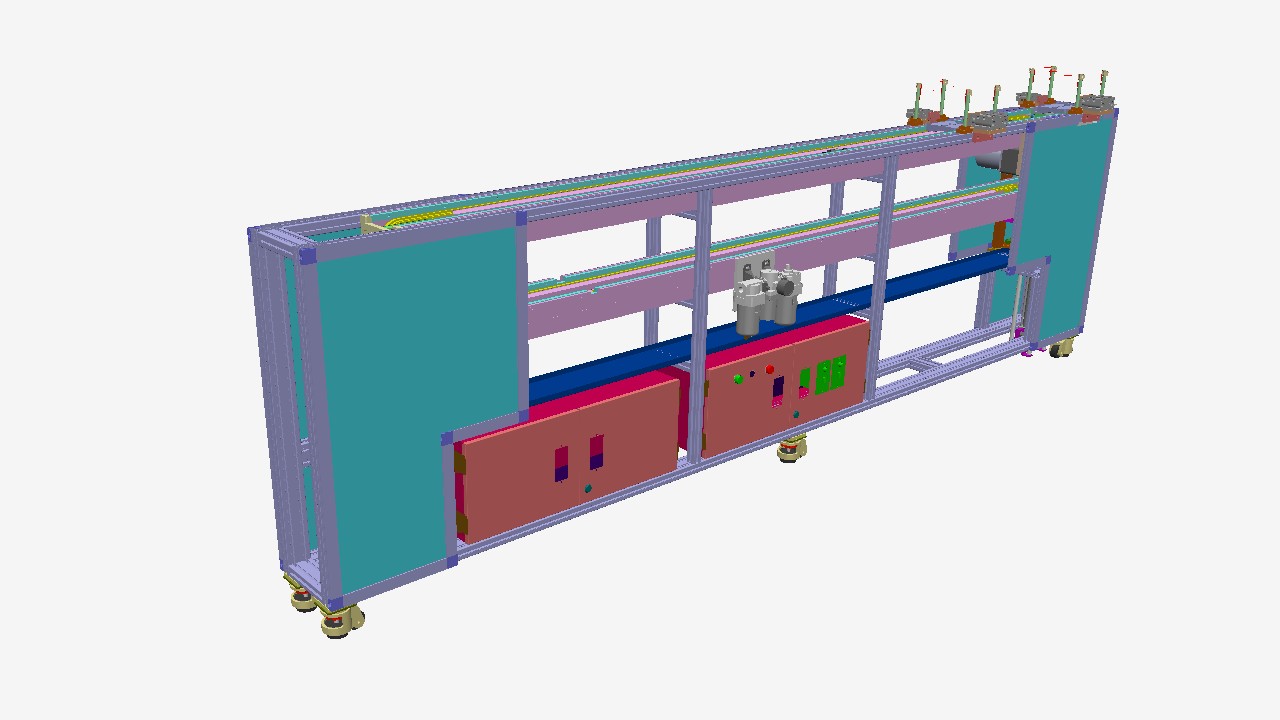 SW_倍速链升降循环输送线001