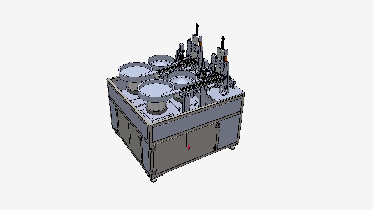 SW_晶体四振动盘上料组装机001