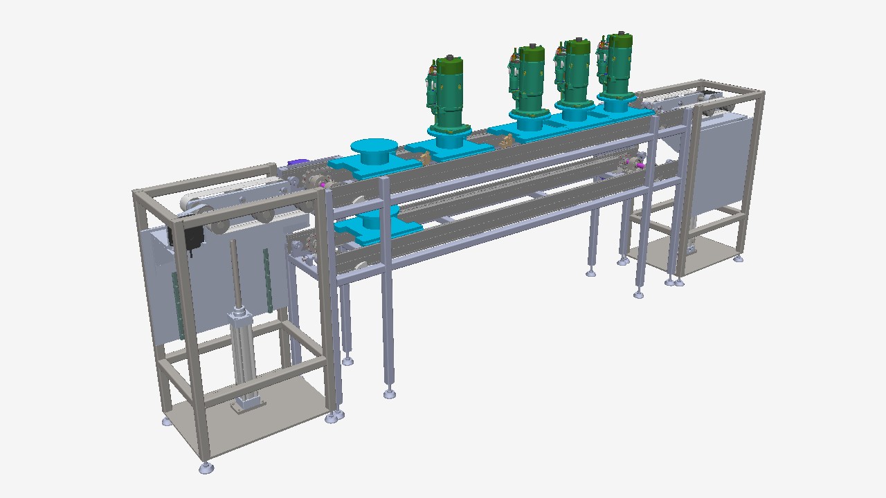 SW_自动升降倍速链输送机001