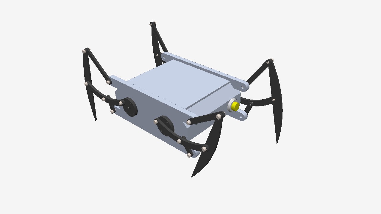 SW_蜘蛛四足仿生机构001