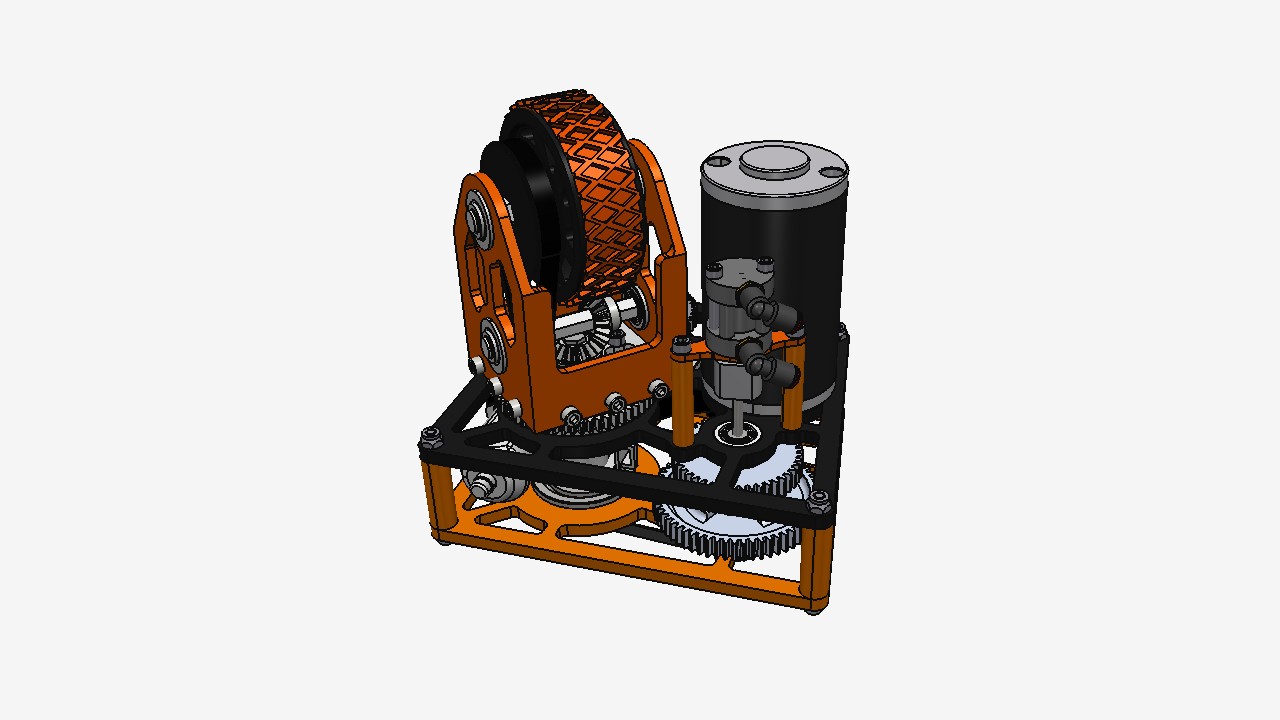 SW_齿轮减速驱动轮机构001