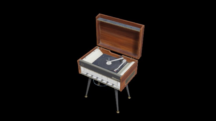 UE项目资源_模型资源_唱片机007