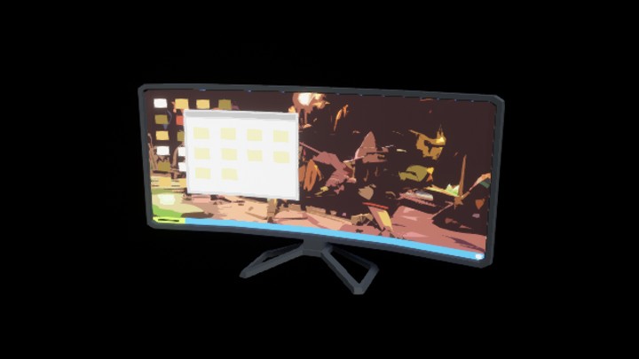 UE项目资源_模型资源_显示屏029