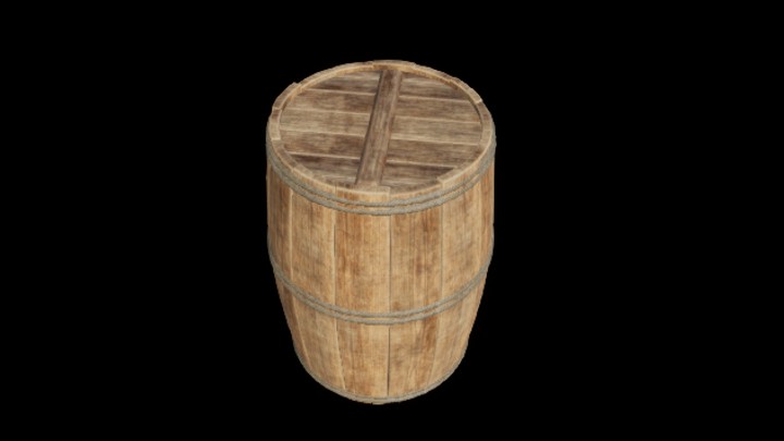 UE项目资源_模型资源_木桶077